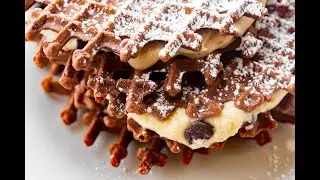 Chocolate Pizzelles with Cannoli Filling