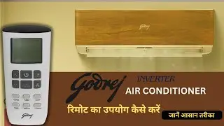 How to use godrej inverter ac remote control function| godrej inverter ac remote kaise use karen