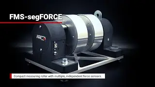 Compact measuring roller with multiple,.independent force sensors