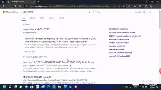 windows update - KB5010795 and its feature (by new lab time)