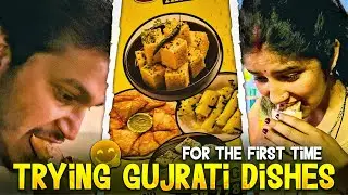 Trying gujrati dishes for the first time 😇✌🏻