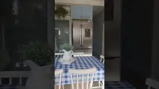 Cozinha azul conceito aberto... #decora&ccedil;&atilde;o #conceitoaberto #cubafarmhouse