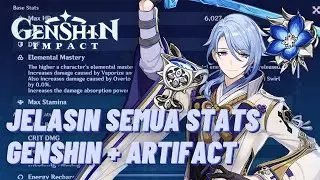 PENJELASAN CRIT, ENERGY RECHARGE, ELEMENTAL MASTERY, STATS ARTEFAK | Genshin Impact Indonesia