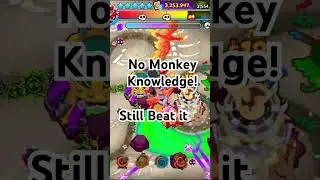 BEATING DREADBLOON WITH NO MONKEY KNOWLEDGE?! 🤯 #BTD6 #Dreadbloon #Streambed #BTD6Boss #BloonsTD6