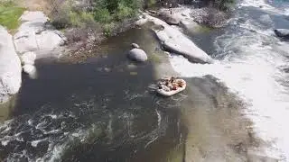 Sequoia   Three Rivers - flying drone around the cabin rental
