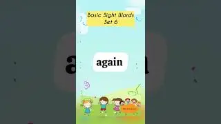 Basic Sight Words | set 6 | play fun learn