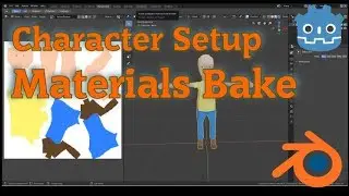 Godot 3.1 Character Setup 2 - Baking Materials in Blender 2.8