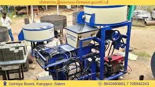 Diesel Engine Auto Feeder Fly Ash Brick Making Machine #dieselengine #bricksmaking #bestmachines