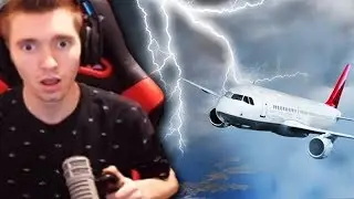 VIAJEI DE AVIÃO NA TEMPESTADE!! (AVIÃO CAIU) - X Plane 11