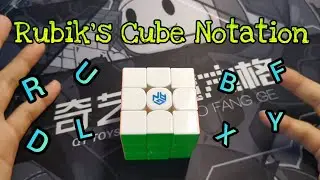 สัญลักษณ์รูบิค 3×3 ทั้งหมด(Rubik's Cube Notation)