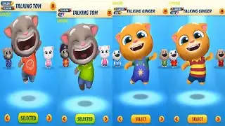 Talking Tom Gold Run NEW UPDATE Lava Escape VS Cycle Tour Event  Tom VS GINGER  Old VS New outfit