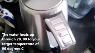 Energy saving eco kettle with temperature settings