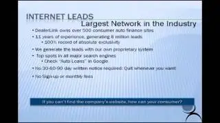 Special Finance Leads from DealerLink - #1 Special Finance Leads Provider in US
