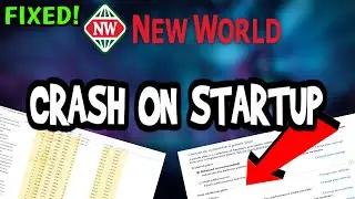 How To Fix New World Crashes! (100% FIX)