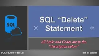 21 SQL Delete Statement