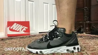 Nike React Element 87 Black Anthracite On Foot