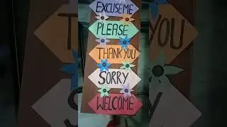 Magical  Words#Wall hanging#Craft#Idea# Saanvi trends#