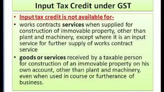 Works Contract Under GST (Goods and Services tax)