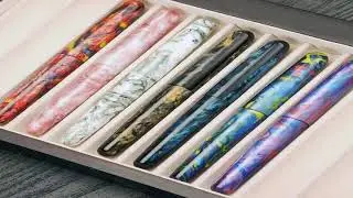 Fuliwen 017 Resin Fountain Pen EF/F/M Nib Big Size Ink Pen Luxury Unique Irregular Pattern