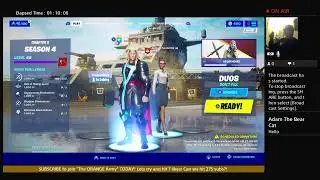 The ORANGEMASTER|LIVE Let's play some Fortnite Chapter 2 Season 4!!!!!!!