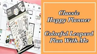 Happy Planner || Colorful leopard || Plan With Me