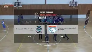 CEYBL U14, 2. 11. 2025, Imopeksis Wilki Wrocław - Mitteldeutsche Basketball Academy
