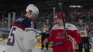 J&auml;&auml;kiekon MM-KISAT 2017 | USA - Tanska