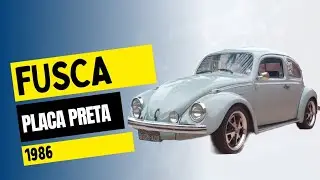 MOSTRANDO A VOC&Ecirc;S O VOKSWAGEM FUSCA1600 PLACA PRETA 1986(O CL&Aacute;SSICO DA Volks)🚘🚥