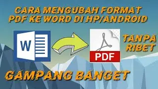 Cara mengubah format Word ke PDF di HP/Android dengan sangat mudah #tutorial