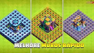 COMO UPAR MUROS MAIS RÁPIDO no Clash of Clans!