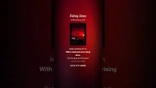 Riding Alone
