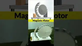 Magnetic motor working mechanism || How a magnetic motor keeps spinning with no physical contact #3d
