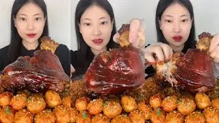 This Pork Shank Is So Tender It Melts! 🔥 Spicy Mukbang Feast