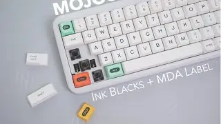 [Typing Sounds Only] MOJO65 + MDA Label Keycaps + Gateron Ink Blacks