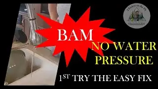 Low water pressure, unable to do the dishes /  fix slow water flow / Quick fix for the kitchen sink.