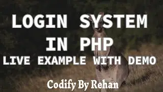 Develop login system in PHP using Session | Login System Demo working | PHP for beginners 7