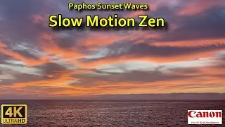 Paphos Sunset Waves: Slow Motion Zen