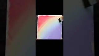 Rainbow sky clouds painting.. #acrylicpainting #easypainting #satisfying #landscapepainting