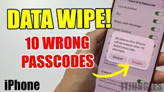 Как настроить iPhone на удаление данных после 10 неверных паролей (Руководство по защите данных)