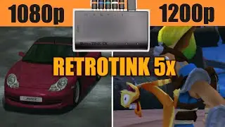 Retrotink 5x Sneak Peek: (Review in the Video Description) PS2 - Gran Turismo 3 PAL | Jak & Daxter