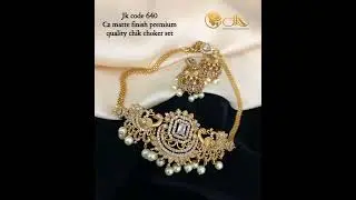 Matte Finish Premium Quality Of Chik Choker set