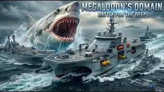 GIANT Megalodon vs U.S. Aircraft Carrier – The Navy Faces an Unthinkable Ocean Threat