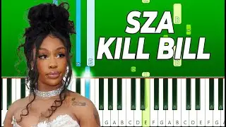 SZA - Kill Bill (Piano Tutorial)