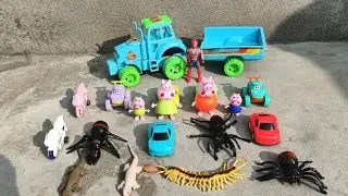 देखो बच्चों रास्ते में Peppa Pig Family मिली।। Best Kid's Cartoon Toy Video ।।