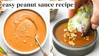 Easy Peanut Sauce Recipe
