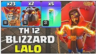 AFTER UPDATE! Th12 BLIZZARD LALO Attack Strategy || Best Th12 attack  #th12lavaloon#Th12Blizzardlalo