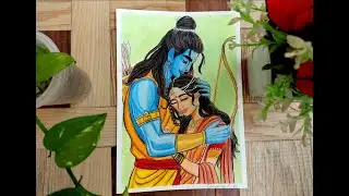 Ram Ji And Sita Mata Drawing Coloring Part Final || Drawing Shriyansh Art