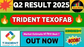 Trident texofab Q2 result | Trident texofab share latest news | Trident texofab share news | results