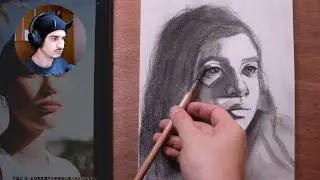 How to Draw Portraits: Studying Values & Proportions (Live) &ndash;Day 32