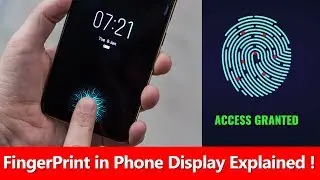 Fingerprint in Smartphone Display !  In display Fingerprint Kya Hai ? Future of Fingerprint Sensor !
